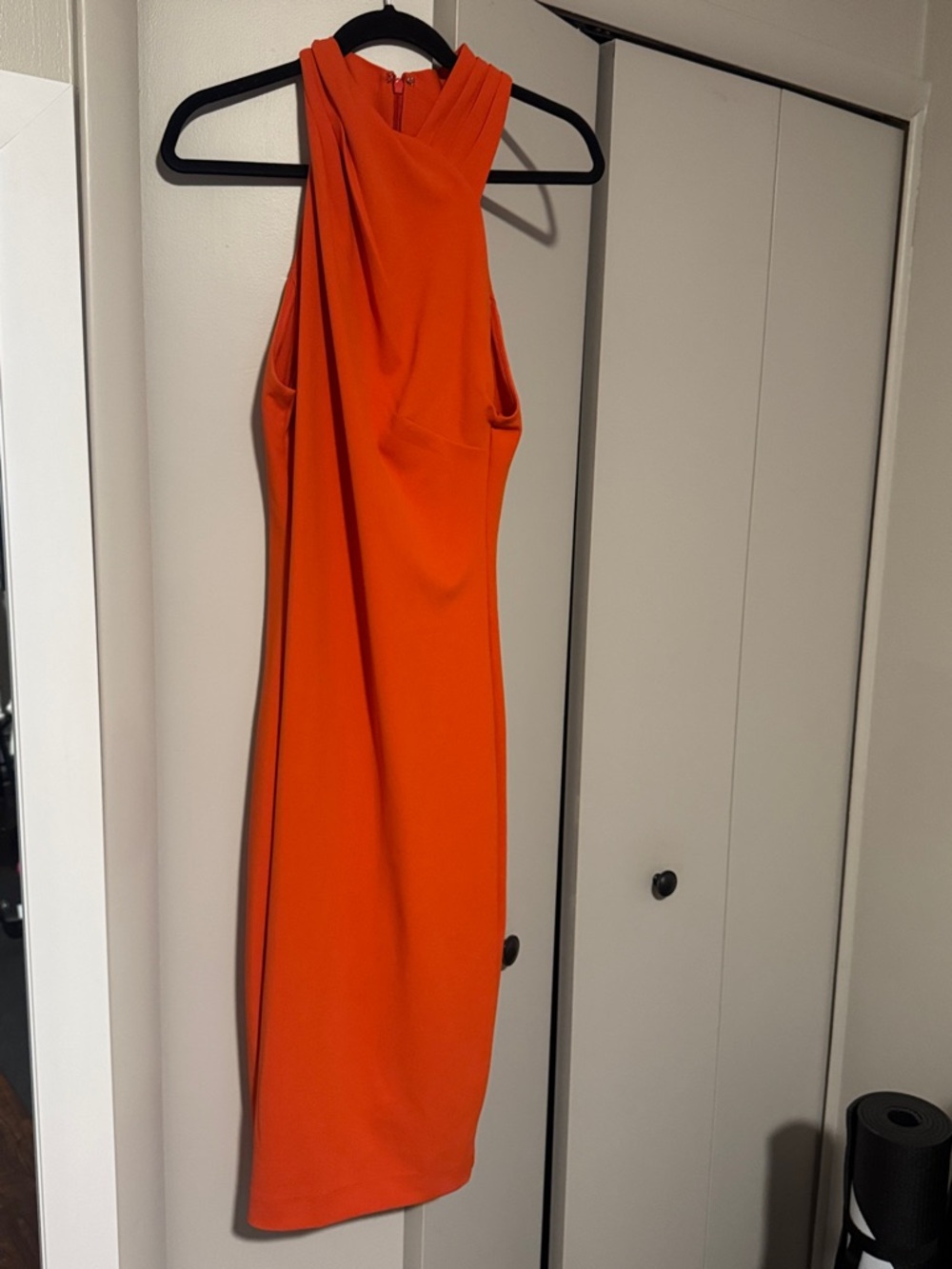 RACHEL Rachel Roy One-Shoulder Orange Sheath Dress